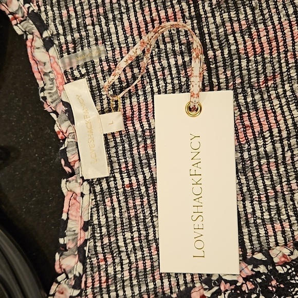 💕LOVESHACKFANCY💕 Trevor Dress ~ Raspberry Spice Latte Large L NWT - Picture 15 of 16